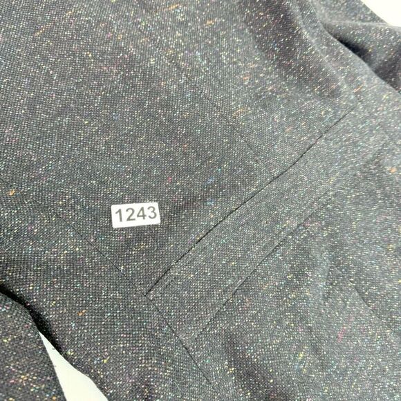 Talbots Jacket Womens 12 Black Stardust Pattern Long-Sleeve Notch Lapel Blazer F - Picture 9 of 9